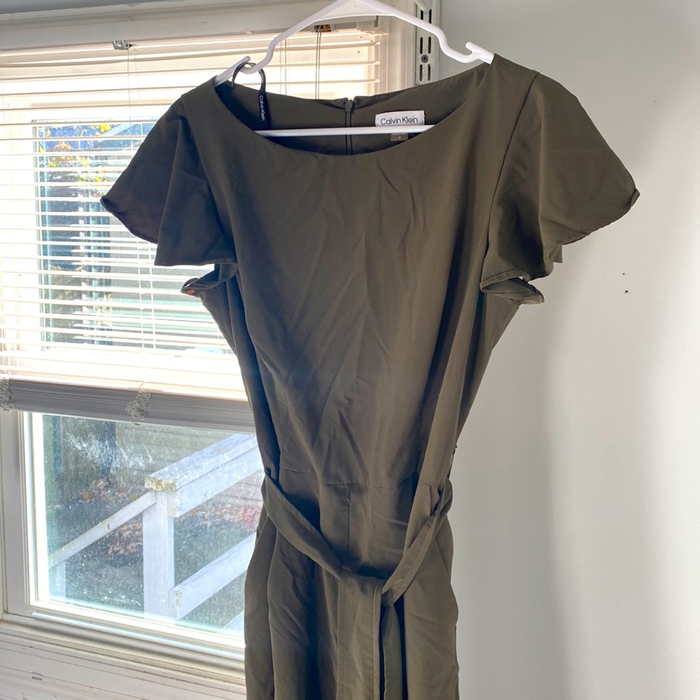 Calvin Klein olive jumpsuit